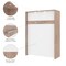 Bestar Cielo 99W Full Murphy Bed with Floating Shelves and Drawers (98W), Rustic Brown & White 80891-000009 - alternate 4